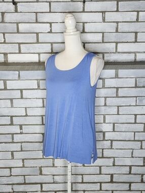 J Jill Wearever Collection Women’s Sleeveless Tunic Top Size XS Blue Shirt